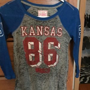 Women’s XS PINK KU shirt